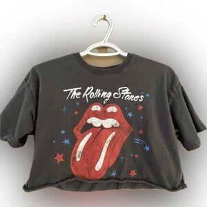 Hollister charcoal Rolling Stones Graphic Tee